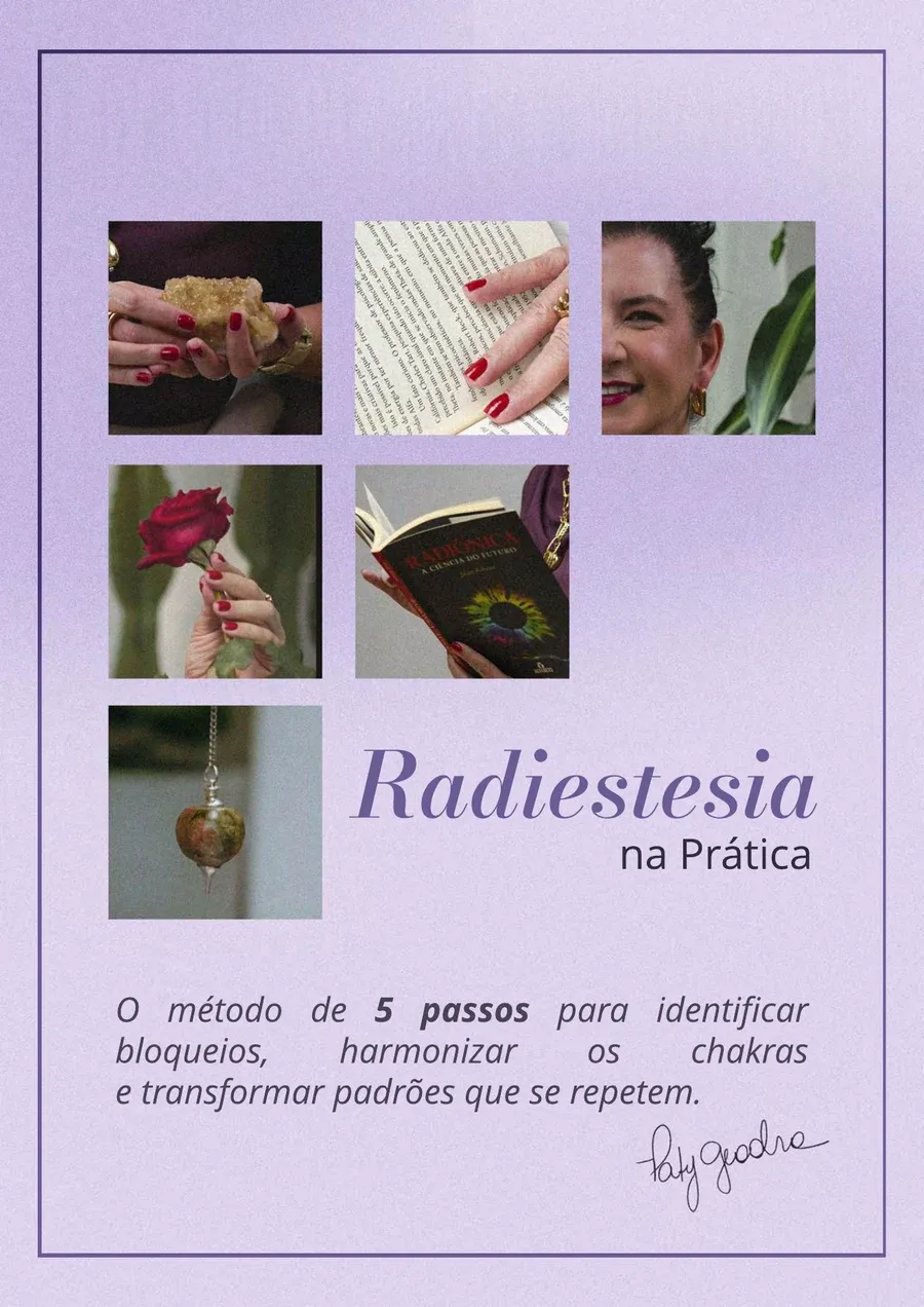 Capa do e-book Radiestesia na Prática, de Paty Geaabra
